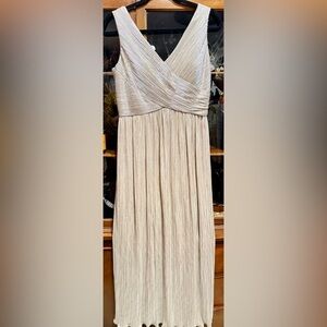Elegant Gold Sleeveless Dress. JS Boutique